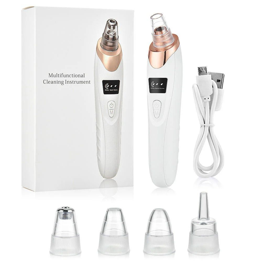 5-in-1 Blackhead Remover Machine ā Rechargeable Pore Cleaner & Facial Skincare Device
