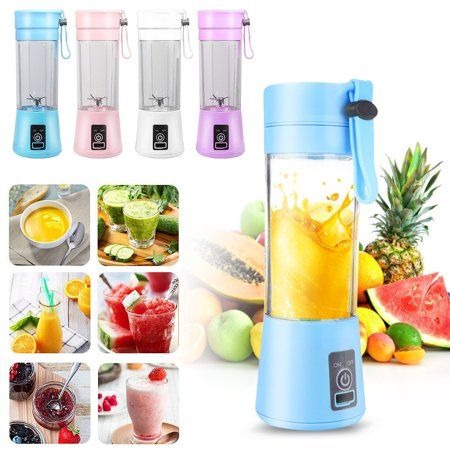 Portable Rechargeable USB Juicer Blender Bottle – Mini Electric Smoothie Maker