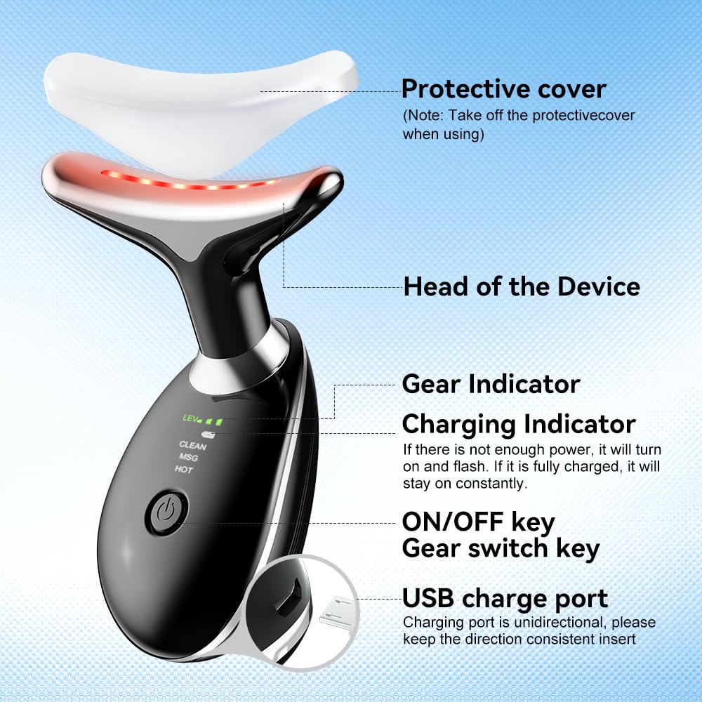Rechargeable Face Massager – 3 Modes EMS Facial Beauty & Skincare Device